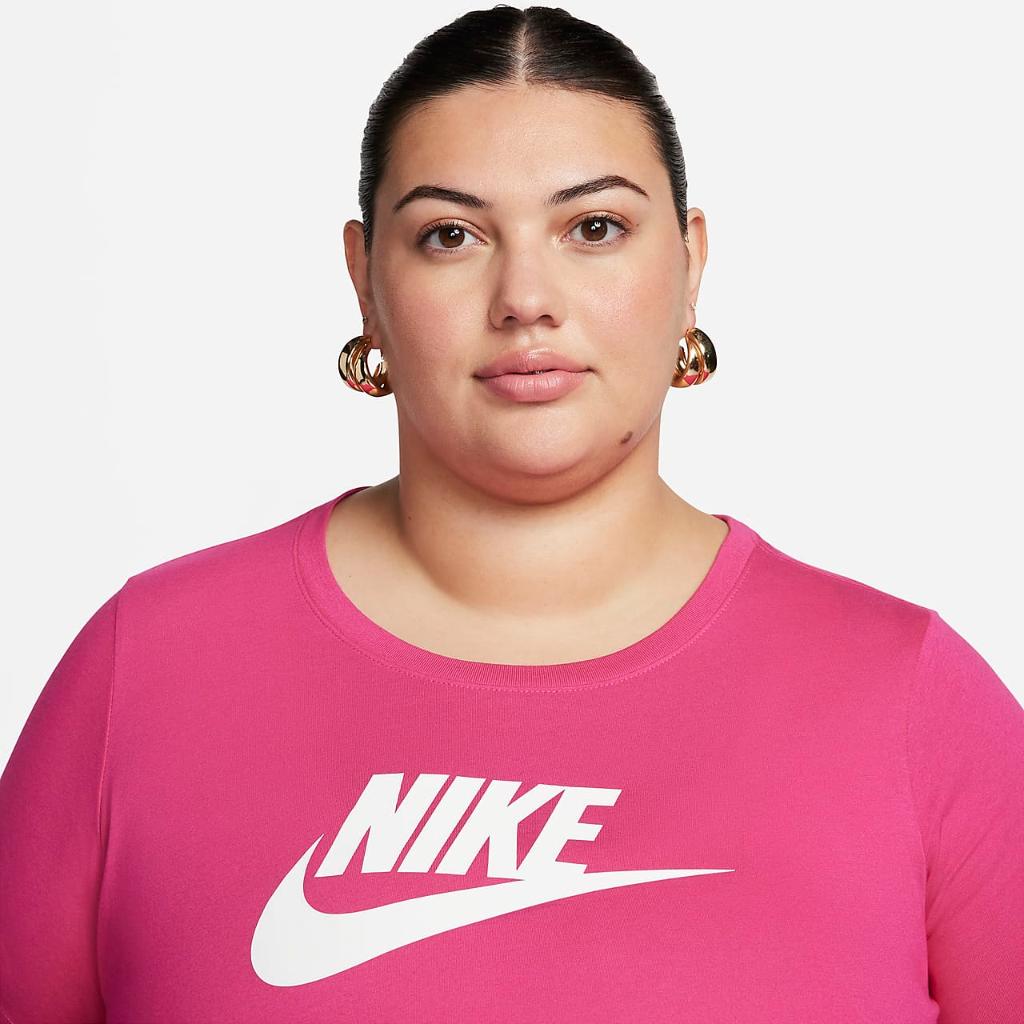 Nike Sportswear Essentials Women&#039;s Logo T-Shirt (Plus Size) FD0645-615