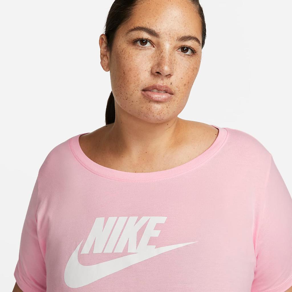 Nike Sportswear Essentials Women&#039;s Logo T-Shirt (Plus Size) FD0645-690