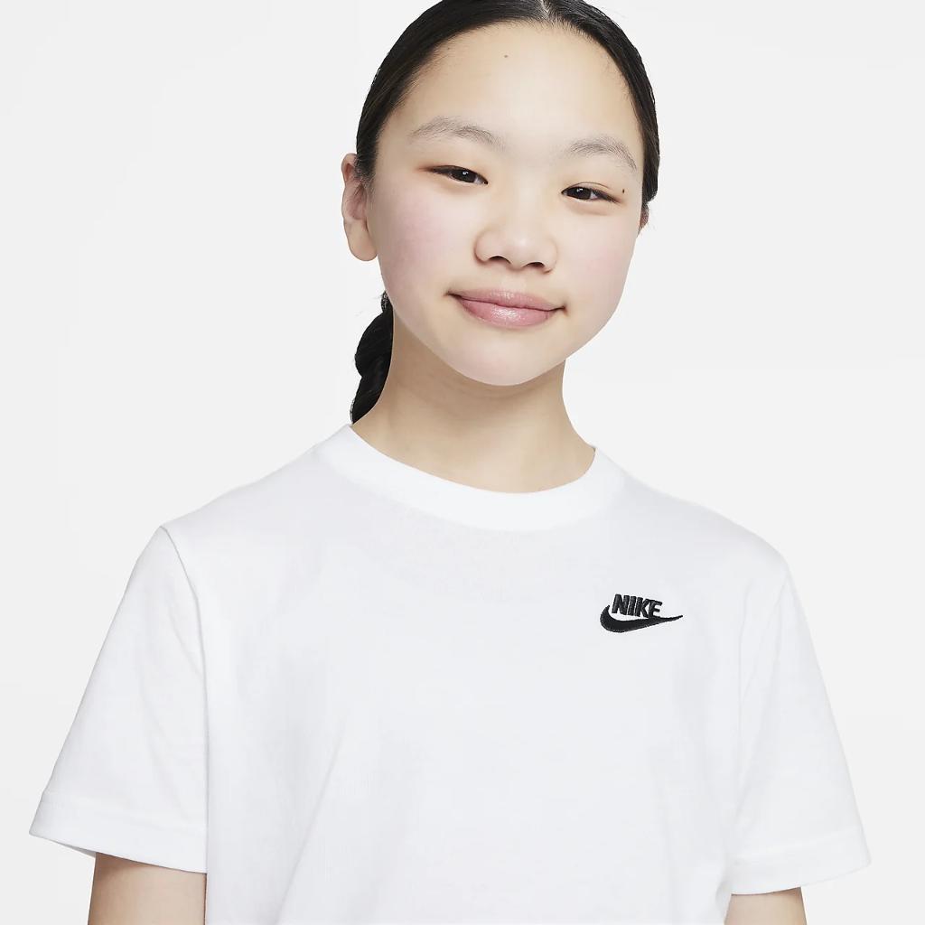 Nike Sportswear Big Kids&#039; (Girls&#039;) T-Shirt FD0927-100