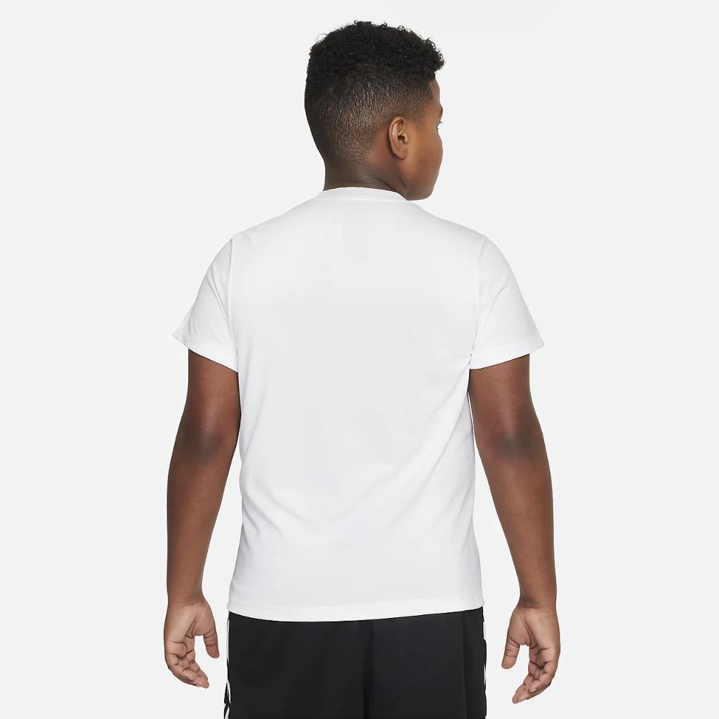 Nike Dri-FIT Big Kids&#039; (Boys&#039;) Training T-Shirt (Extended Size) FD1387-100