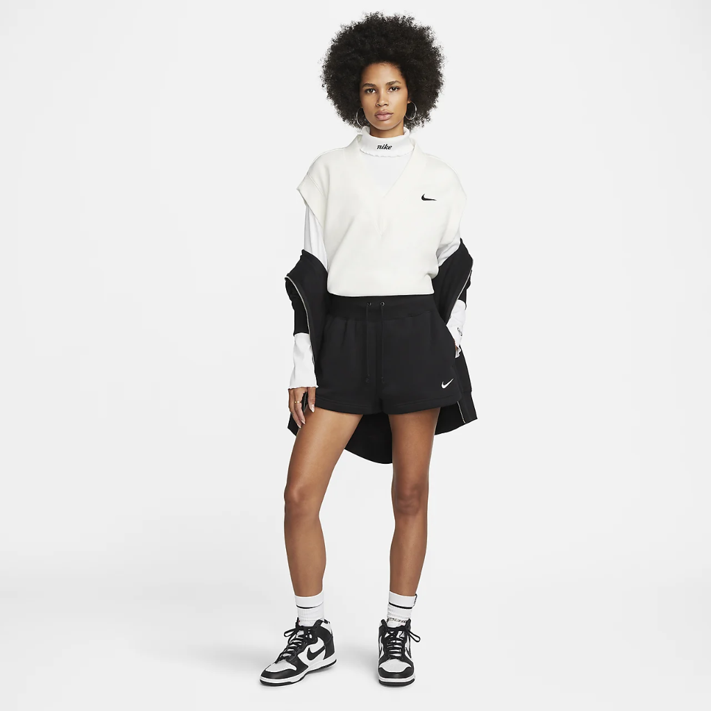 Nike Sportswear Phoenix Fleece Women&#039;s High-Waisted Shorts FD1409-010