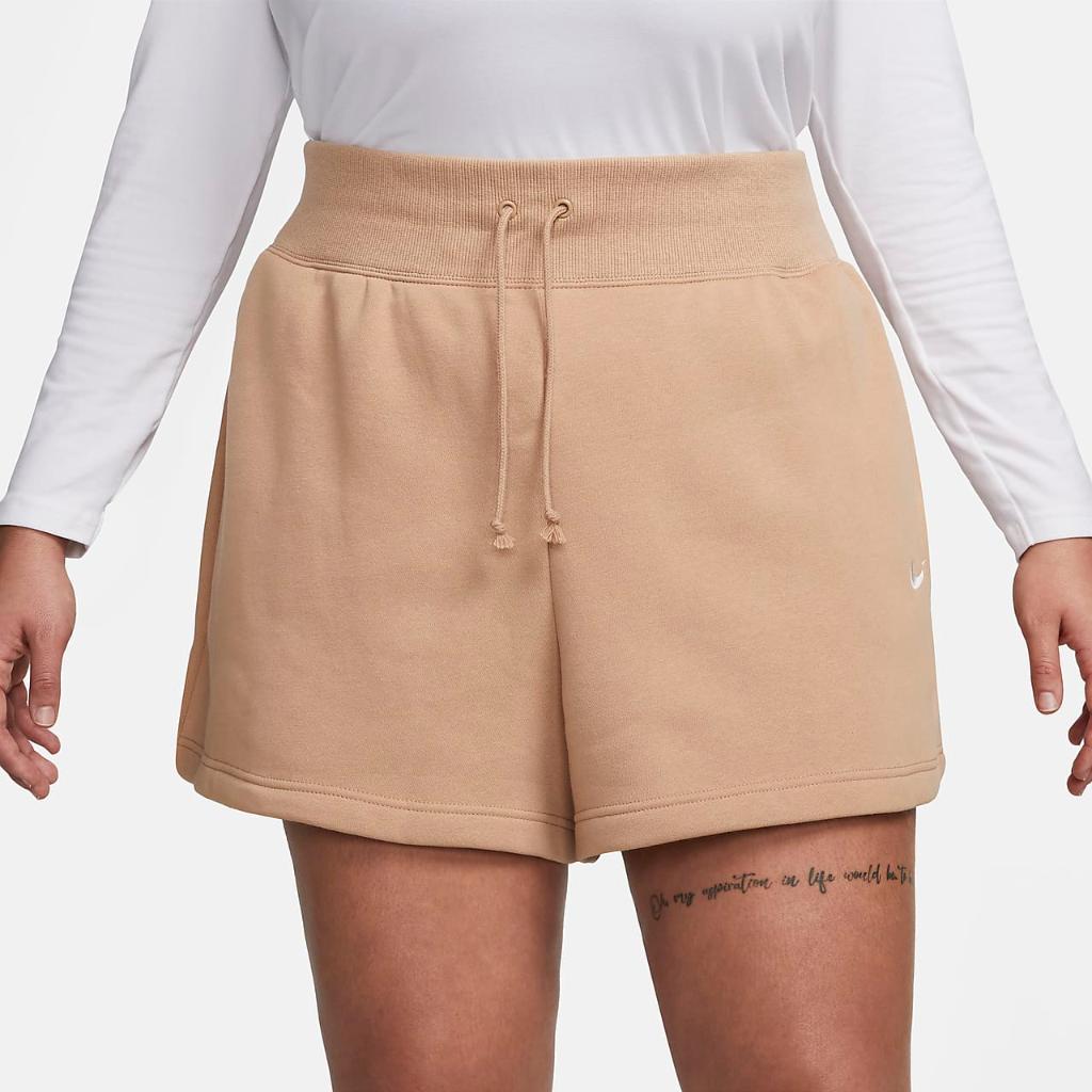 Nike Sportswear Phoenix Fleece Women&#039;s High-Waisted Shorts (Plus Size) FD1411-200