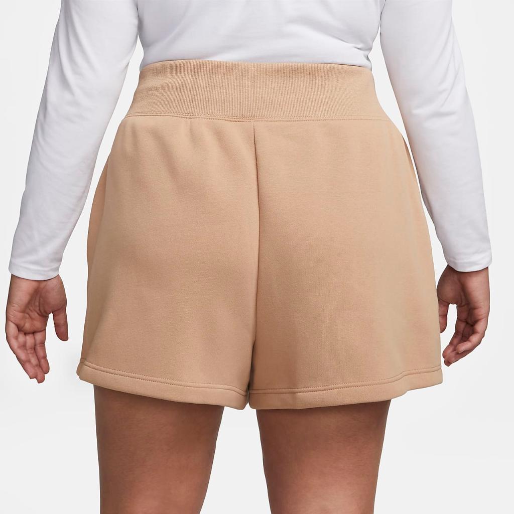 Nike Sportswear Phoenix Fleece Women&#039;s High-Waisted Shorts (Plus Size) FD1411-200