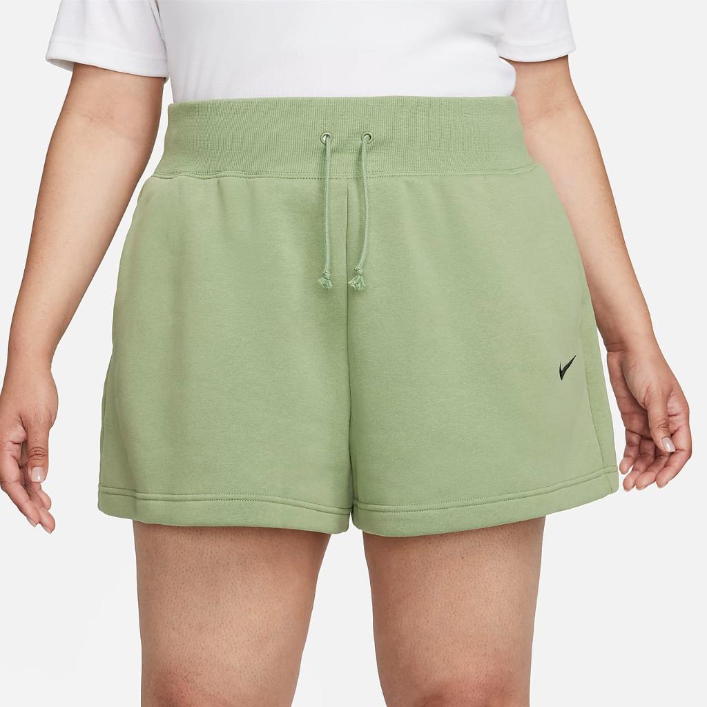 Nike Sportswear Phoenix Fleece Women&#039;s High-Waisted Shorts (Plus Size) FD1411-386