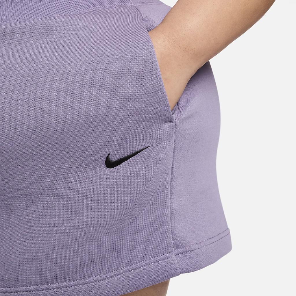 Nike Sportswear Phoenix Fleece Women&#039;s High-Waisted Loose Shorts (Plus Size) FD1411-509