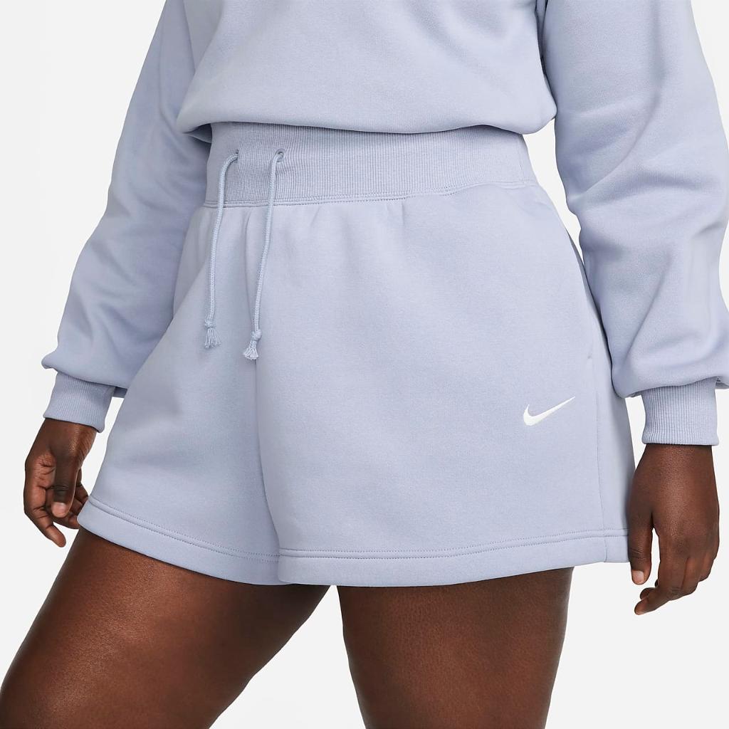 Nike Sportswear Phoenix Fleece Women&#039;s High-Waisted Shorts (Plus Size) FD1411-519