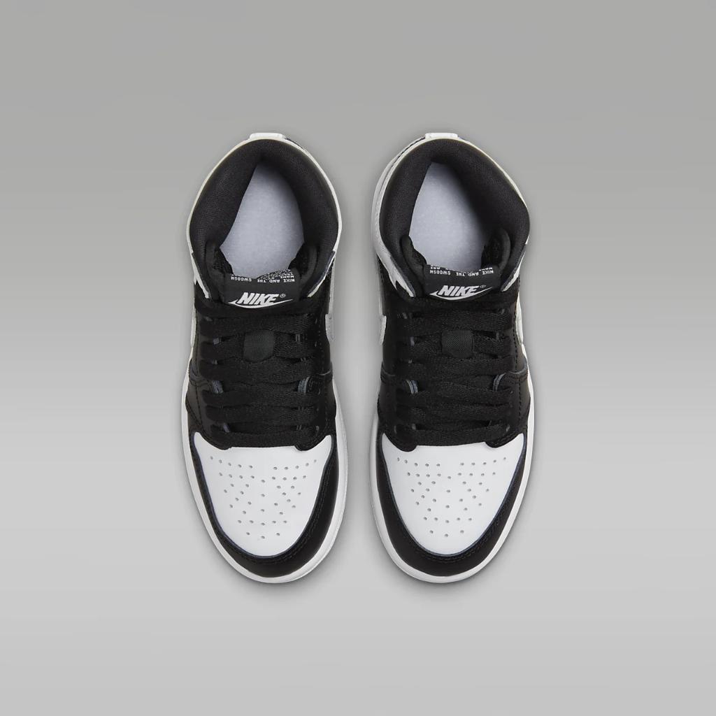 Jordan 1 Retro High OG &quot;Black &amp; White&quot; Little Kids&#039; Shoes FD1412-010