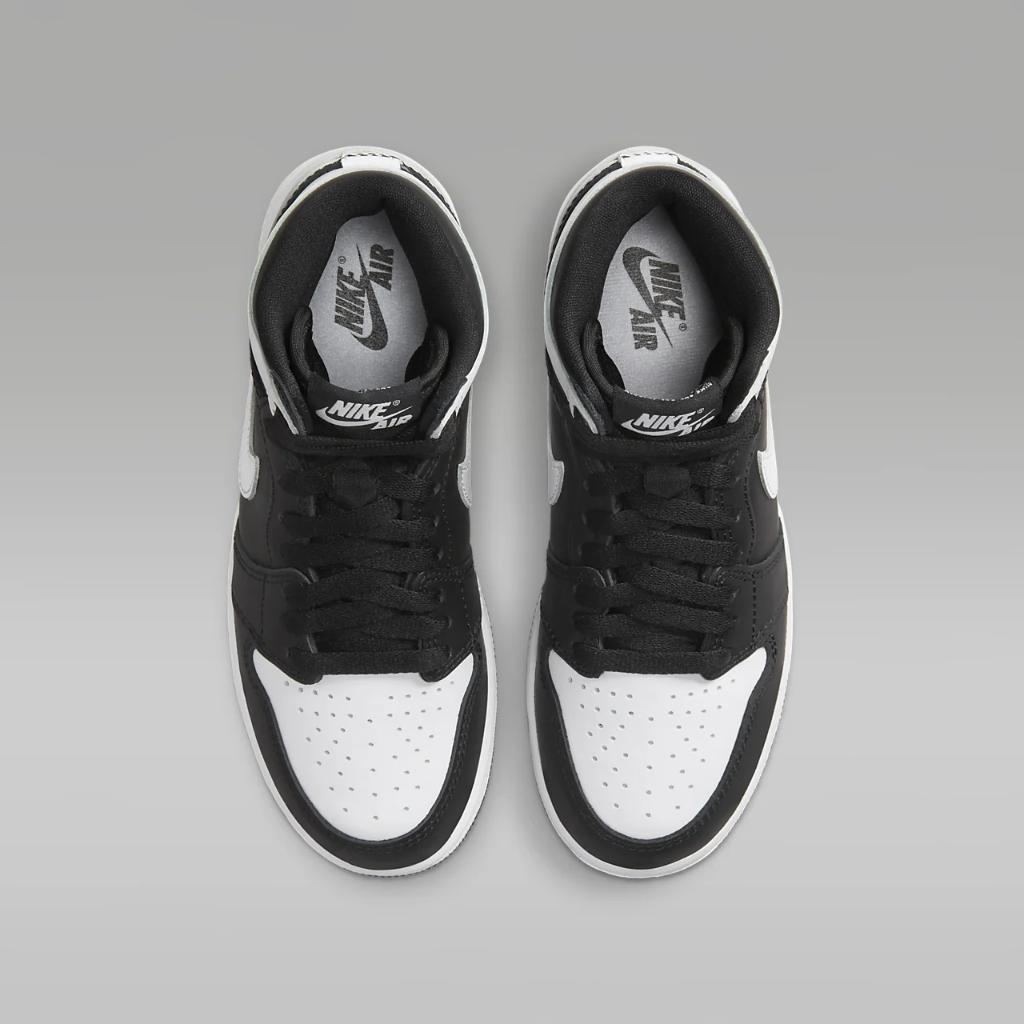 Air Jordan 1 High OG &quot;Black &amp; White&quot; Big Kids&#039; Shoes FD1437-010