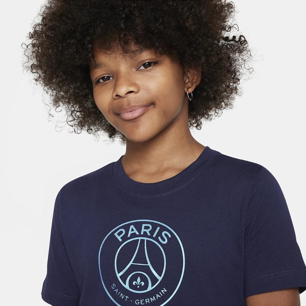 Paris Saint-Germain Crest Big Kids&#039; Nike T-Shirt FD2489-498