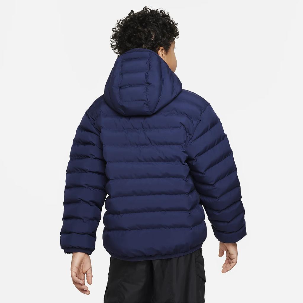 Nike Sportswear Lightweight Synthetic Fill Big Kids&#039; Loose Hooded Jacket FD2845-410