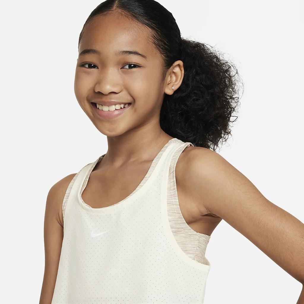 Nike Dri-FIT One Big Kids&#039; (Girls&#039;) Training Tank Top FD2851-200