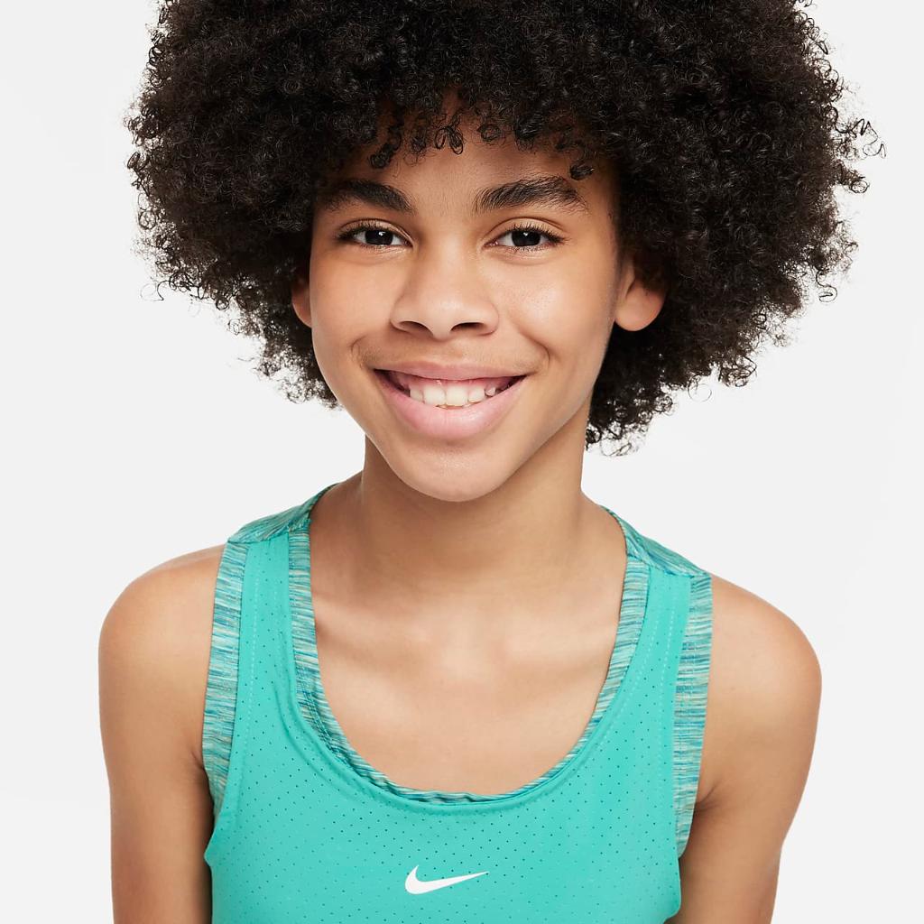 Nike Dri-FIT One Big Kids&#039; (Girls&#039;) Training Tank Top FD2851-386