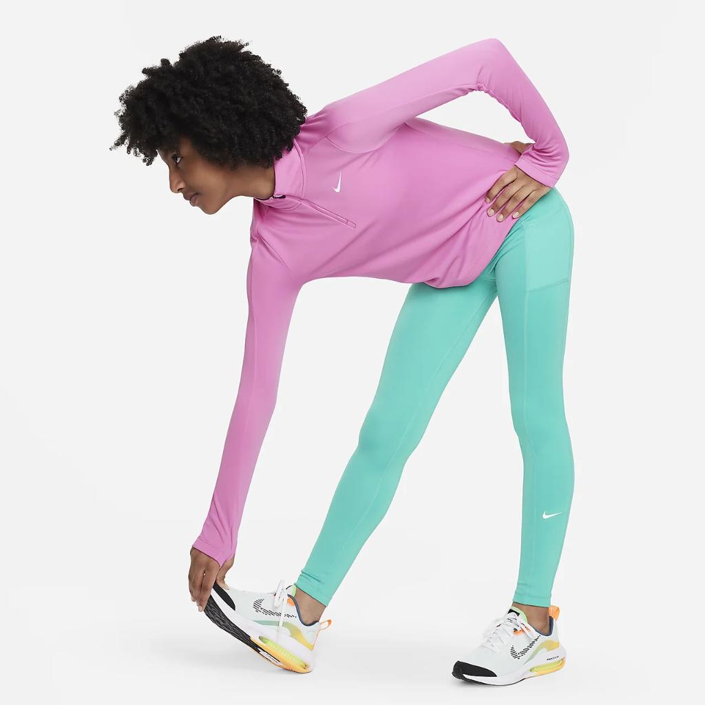 Nike Dri-FIT One Big Kids&#039; (Girls&#039;) Leggings with Pockets FD2855-317