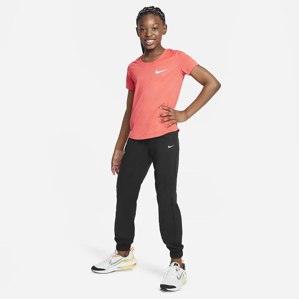 Nike Dri-FIT One Big Kids&#039; (Girls&#039;) Woven Training Pants FD2857-010