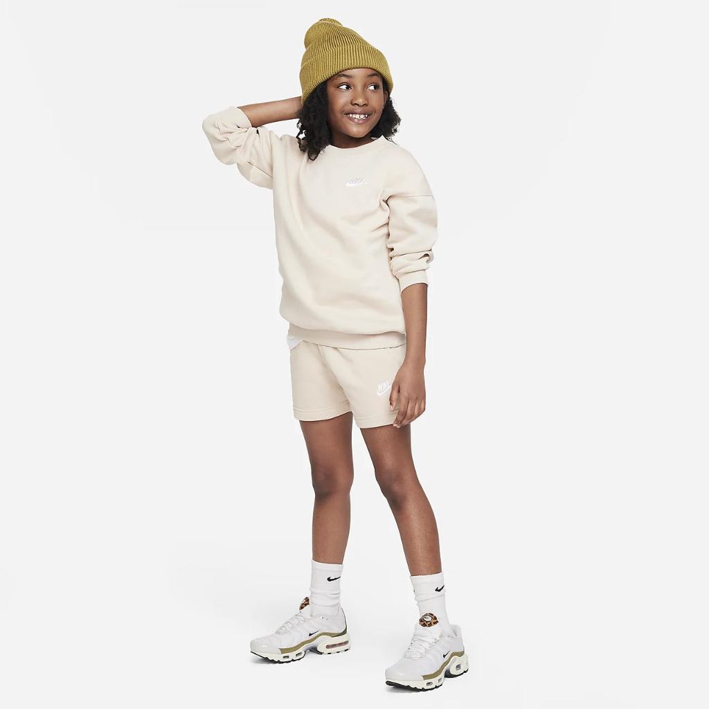 Nike Sportswear Club Fleece Big Kids&#039; (Girls&#039;) 5&quot; French Terry Shorts FD2919-126