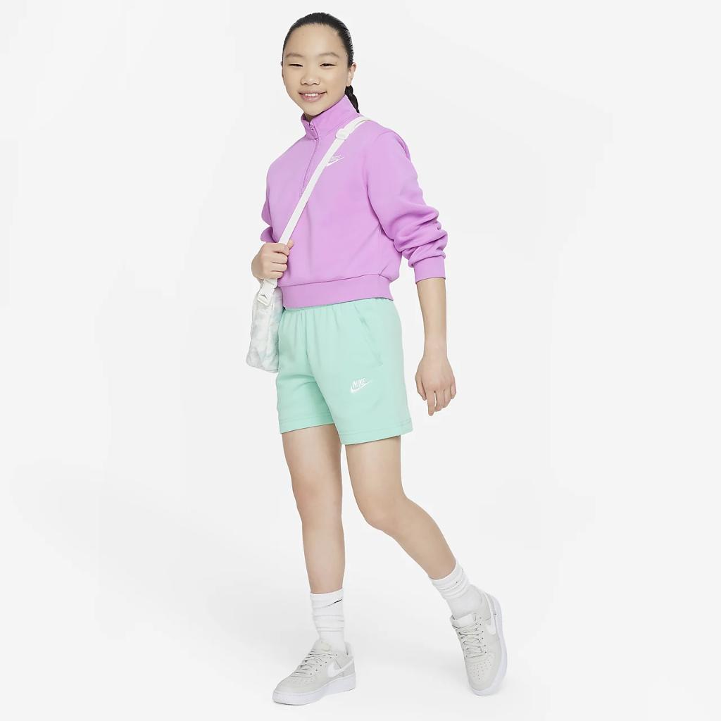 Nike Sportswear Club Fleece Big Kids&#039; (Girls&#039;) 5&quot; French Terry Shorts FD2919-349