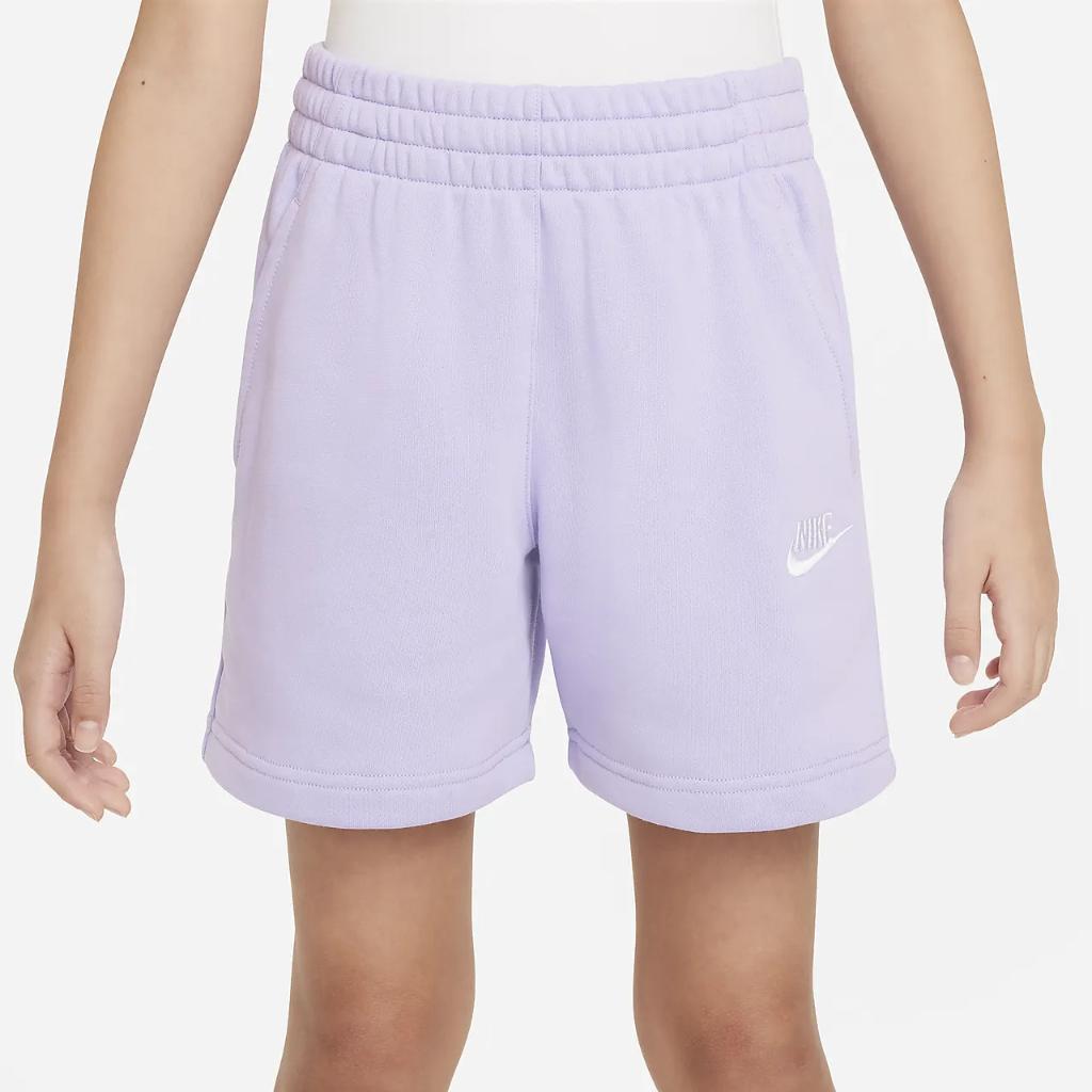 Nike Sportswear Club Fleece Big Kids&#039; (Girls&#039;) 5&quot; French Terry Shorts FD2919-515