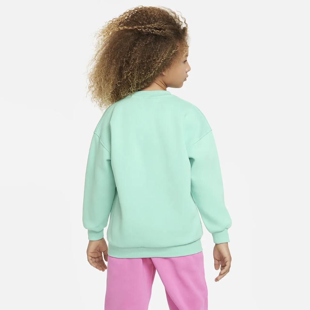 Nike Sportswear Club Fleece Big Kids&#039; (Girls&#039;) Oversized Sweatshirt FD2923-349
