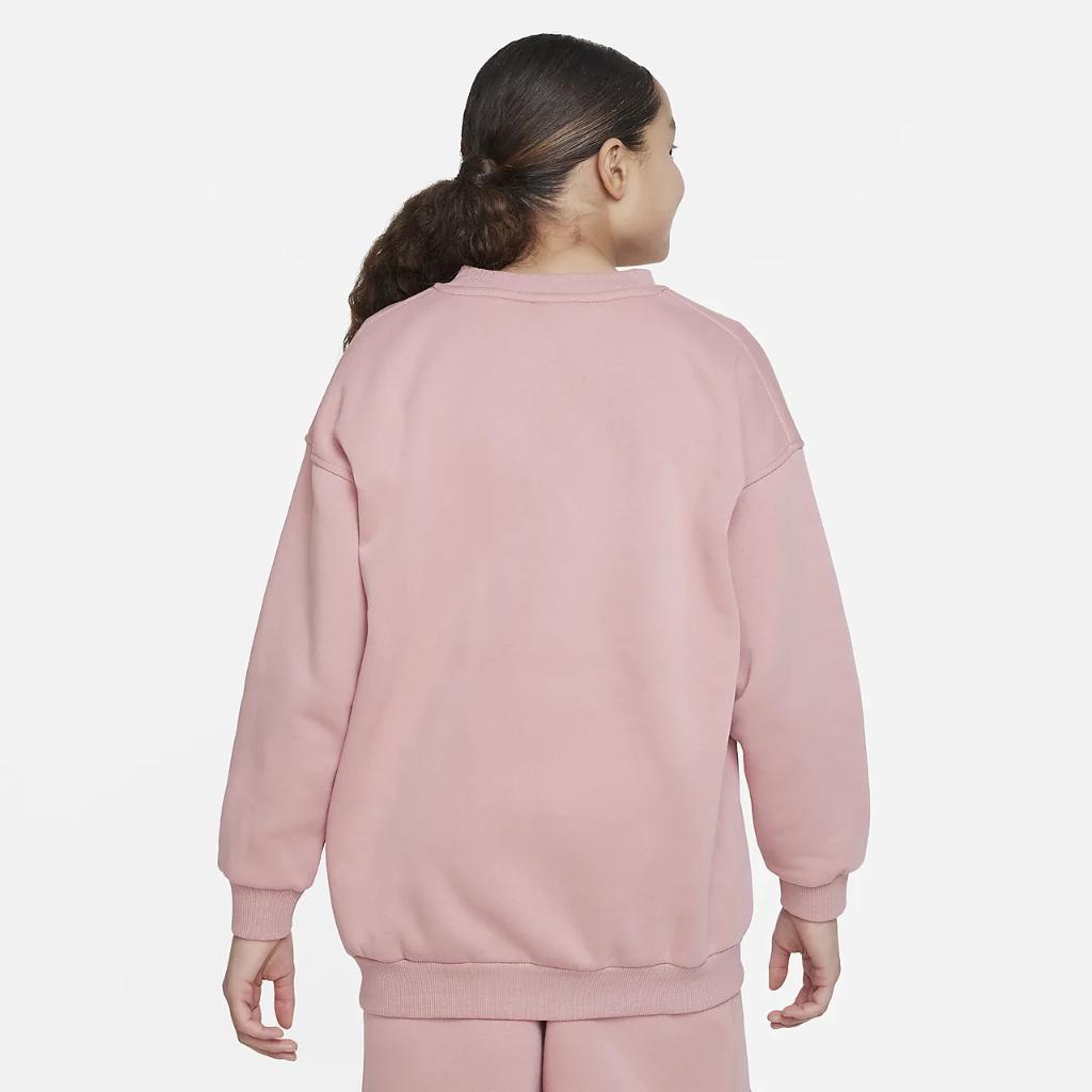 Nike Sportswear Club Fleece Big Kids&#039; (Girls&#039;) Oversized Sweatshirt FD2923-618