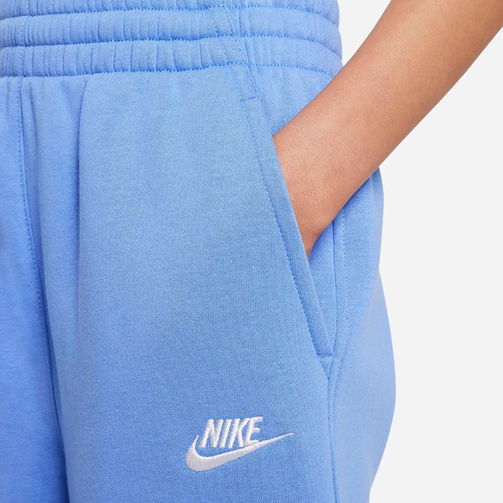 Nike Sportswear Club Fleece Big Kids&#039; (Girls&#039;) Wide-Leg Pants FD2927-450