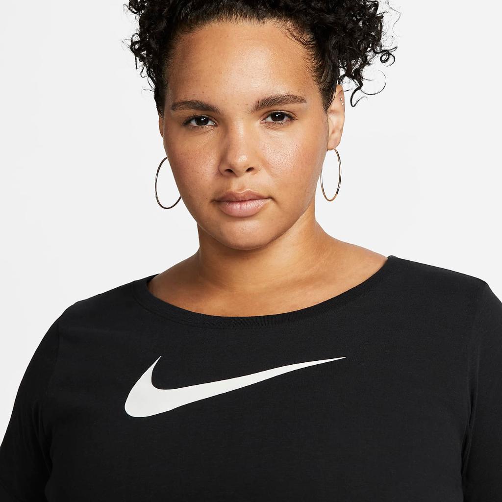 Nike Dri-FIT Swoosh Women&#039;s T-Shirt (Plus Size) FD2945-010