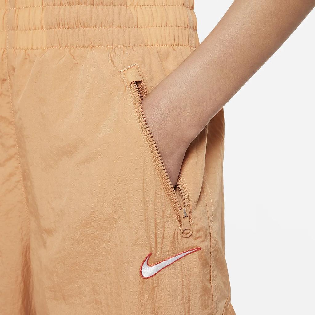 Nike Sportswear Big Kids&#039; (Girls&#039;) High-Waisted Woven Cargo Pants FD2951-225