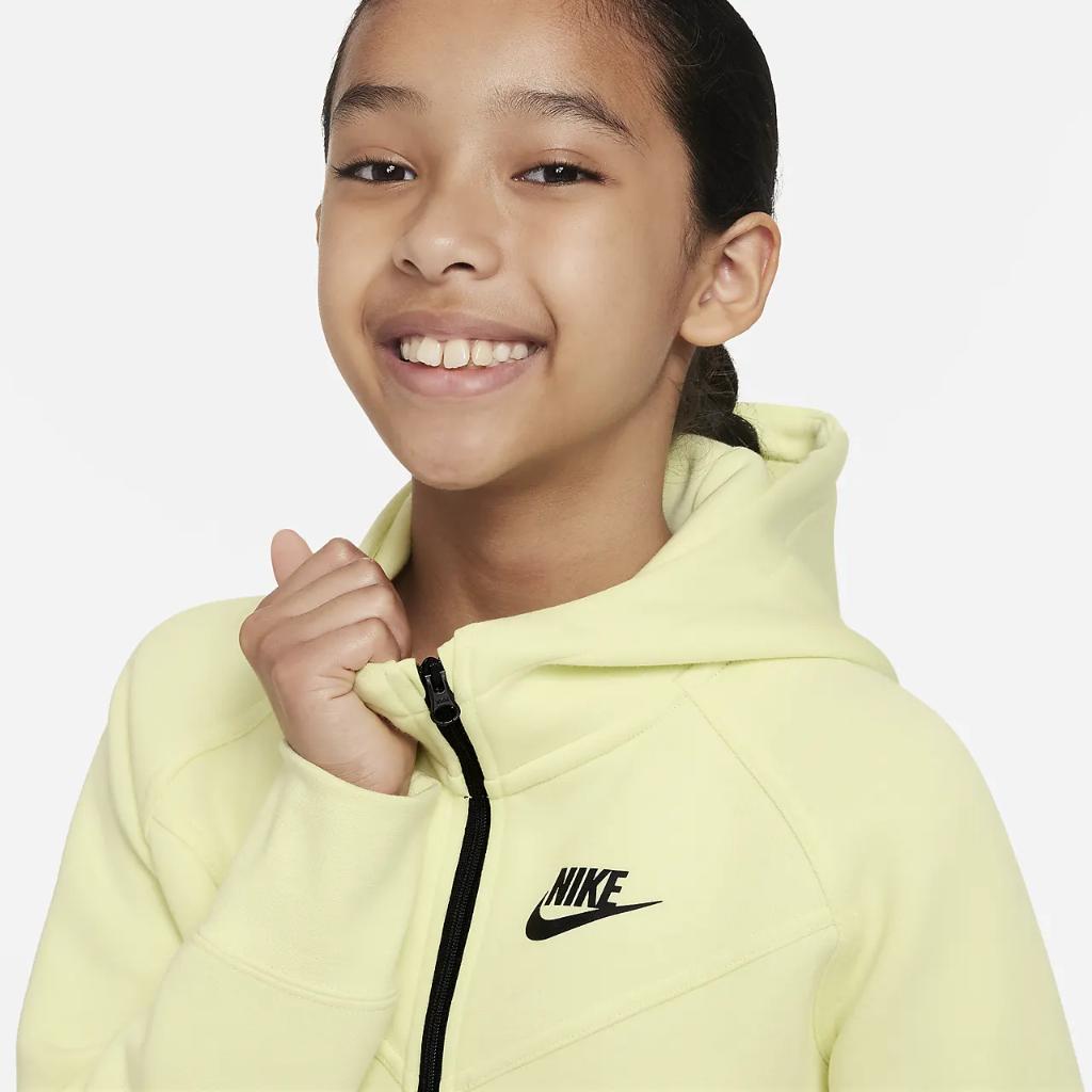 Nike Sportswear Tech Fleece Big Kids&#039; (Girls&#039;) Full-Zip Hoodie FD2979-331