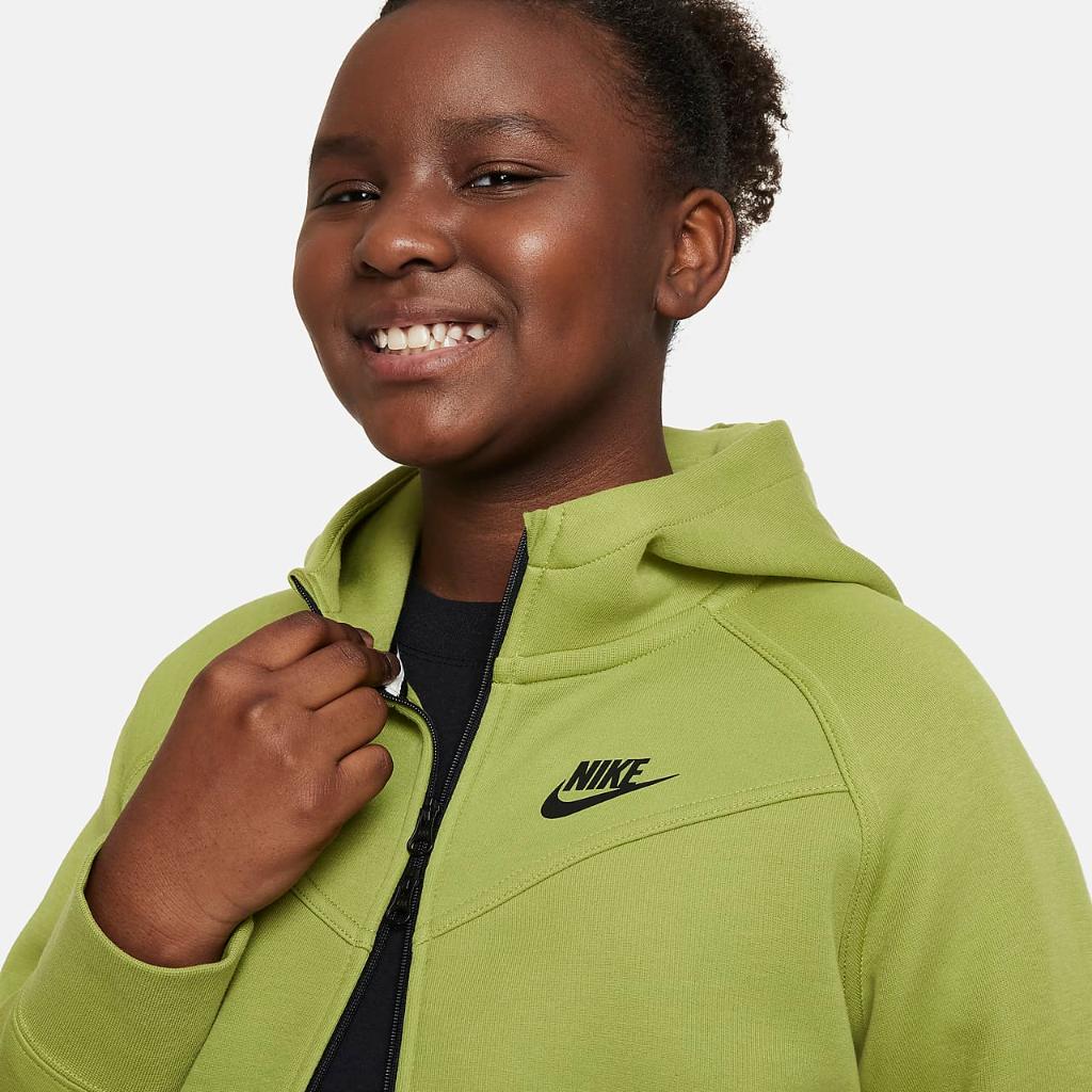 Nike Sportswear Tech Fleece Big Kids&#039; (Girls&#039;) Full-Zip Hoodie (Extended Size) FD2980-377
