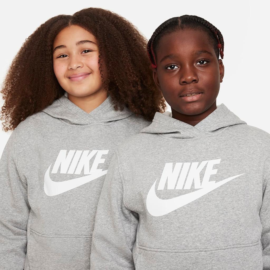 Nike Sportswear Club Fleece Big Kids&#039; Hoodie (Extended Size) FD2989-063