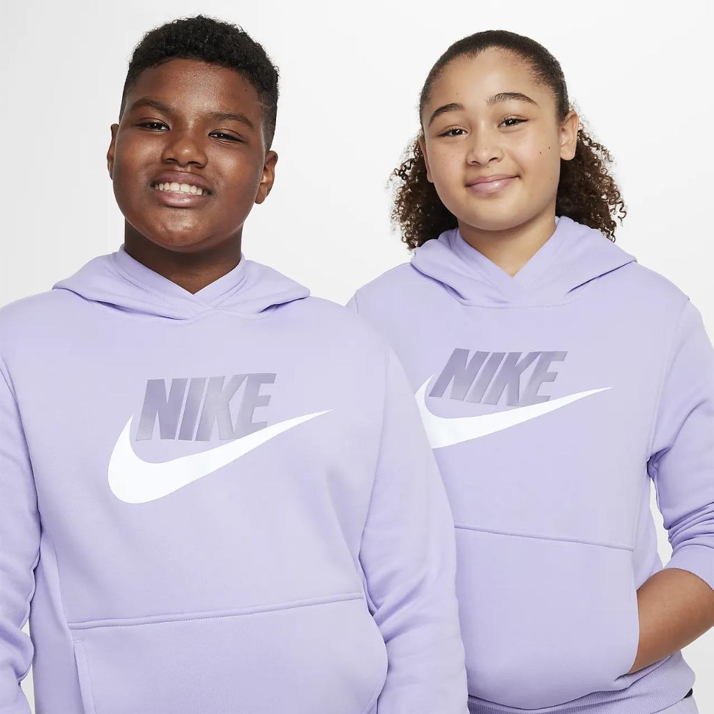 Nike Sportswear Club Fleece Big Kids&#039; Hoodie (Extended Size) FD2989-515