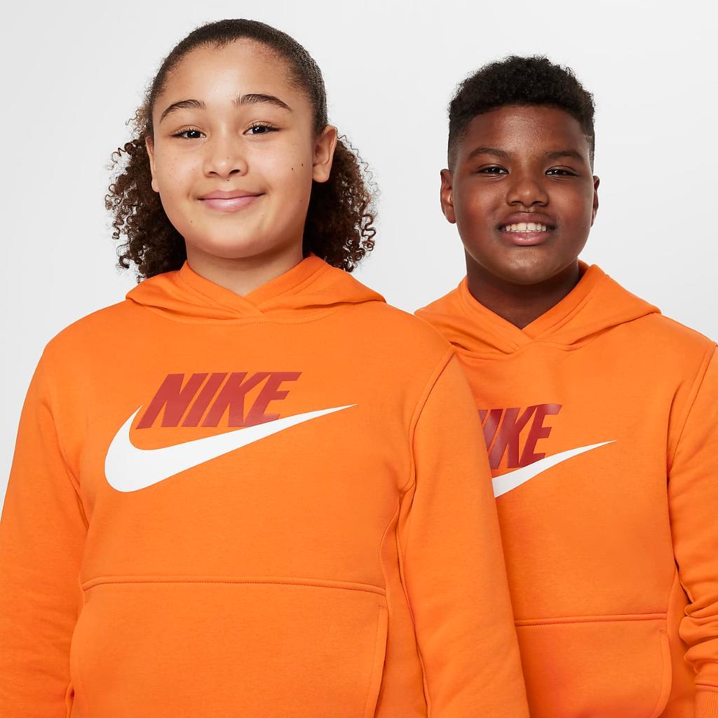 Nike Sportswear Club Fleece Big Kids&#039; Hoodie (Extended Size) FD2989-819