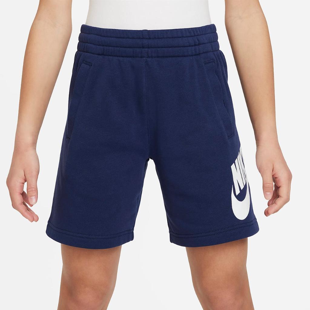 Nike Sportswear Club Fleece Big Kids&#039; French Terry Shorts FD2997-410