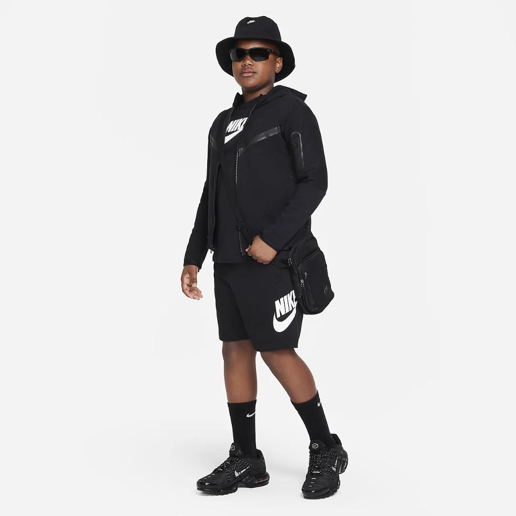 Nike Sportswear Club Fleece Big Kids&#039; French Terry Shorts (Extended Size) FD2998-010