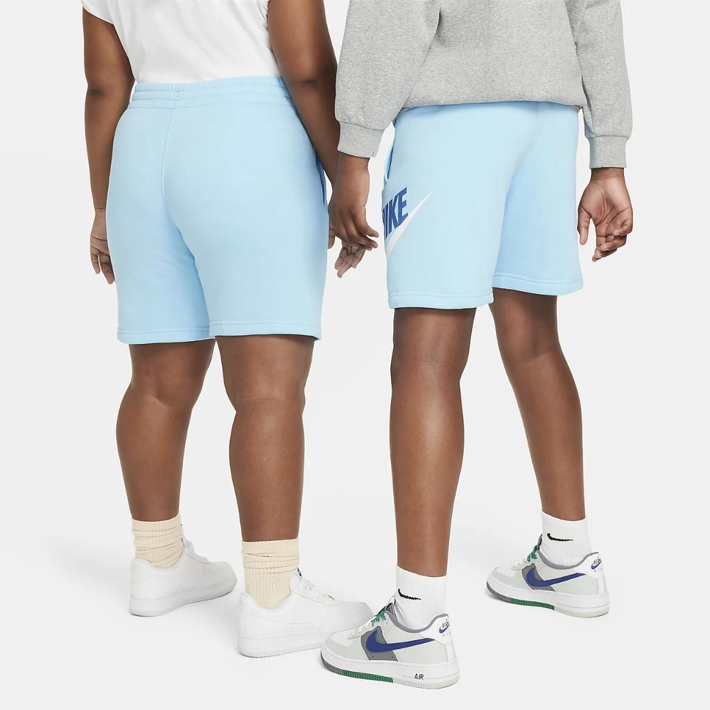 Nike Sportswear Club Fleece Big Kids&#039; French Terry Shorts (Extended Size) FD2998-407