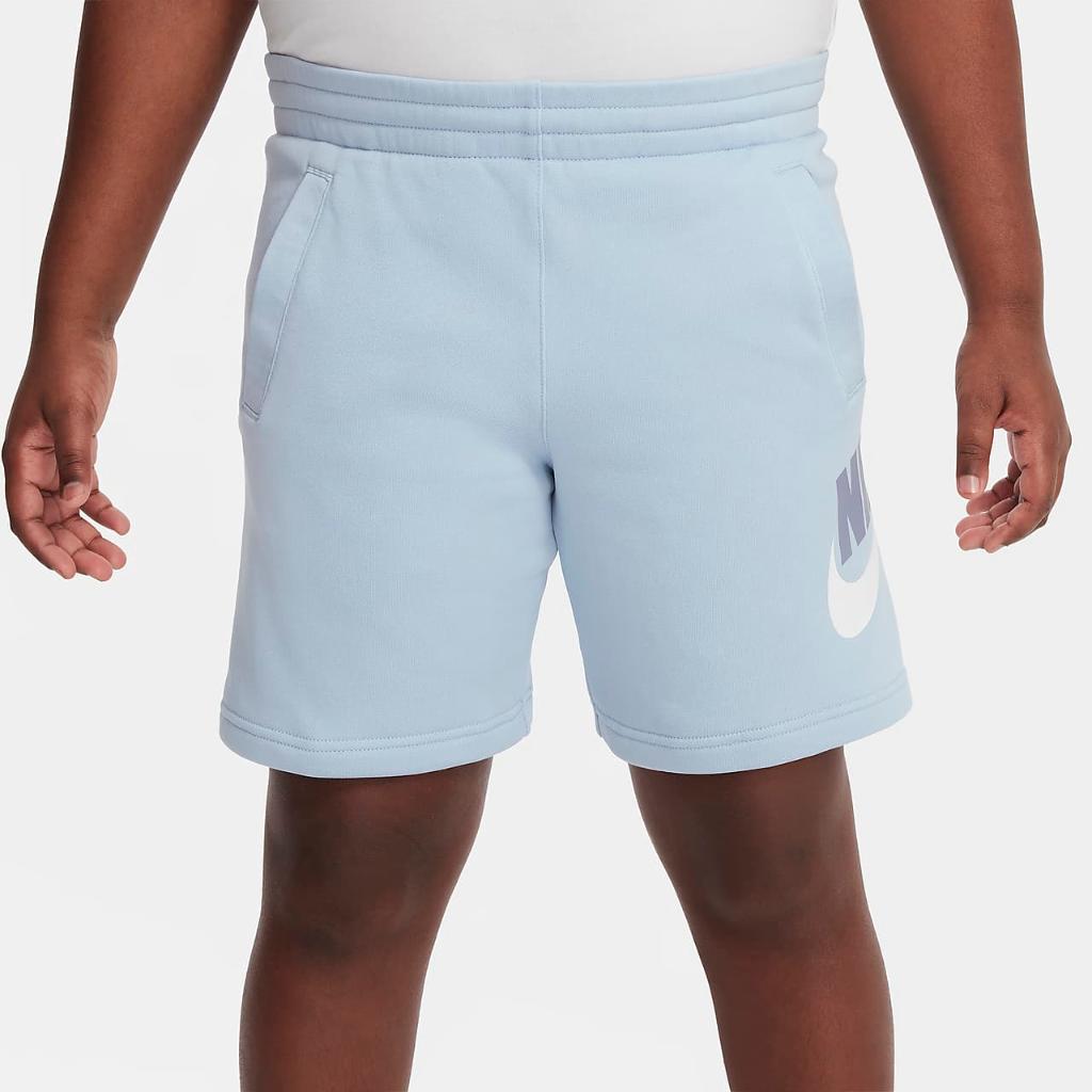 Nike Sportswear Club Fleece Big Kids&#039; French Terry Shorts (Extended Size) FD2998-440