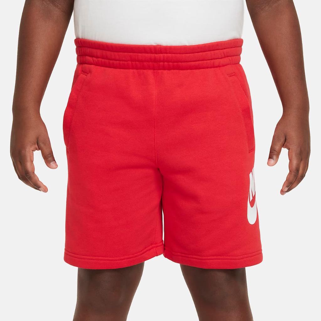 Nike Sportswear Club Fleece Big Kids&#039; French Terry Shorts (Extended Size) FD2998-657