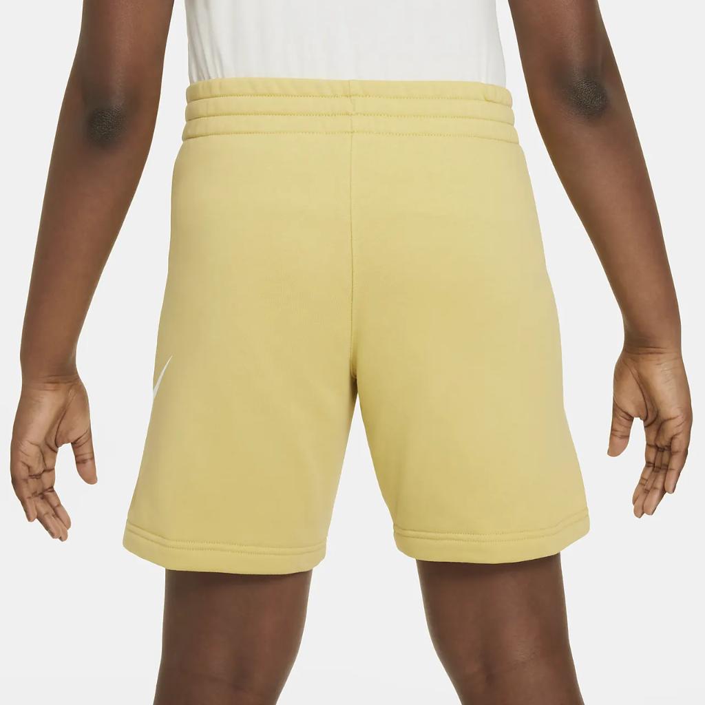 Nike Sportswear Club Fleece Big Kids&#039; French Terry Shorts (Extended Size) FD2998-700
