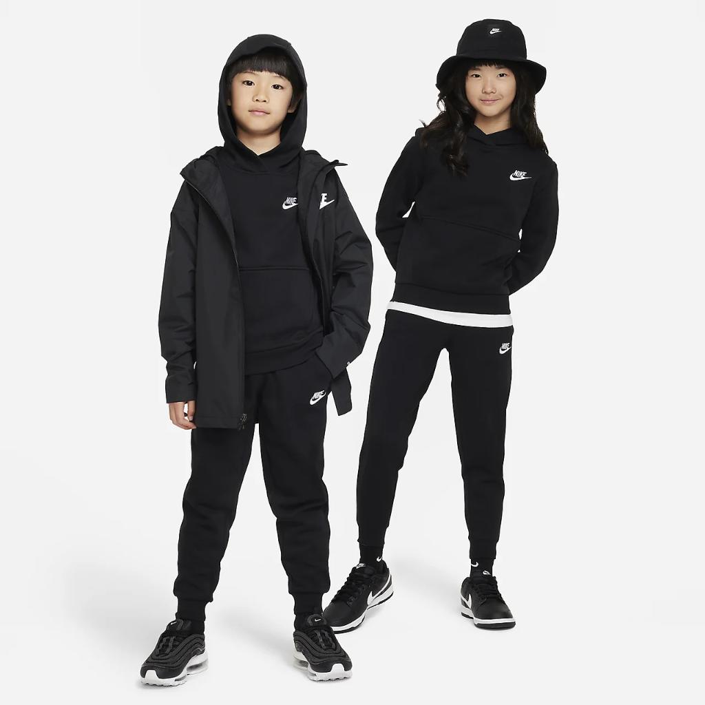 Nike Sportswear Club Fleece Big Kids&#039; Pullover Hoodie FD3000-010