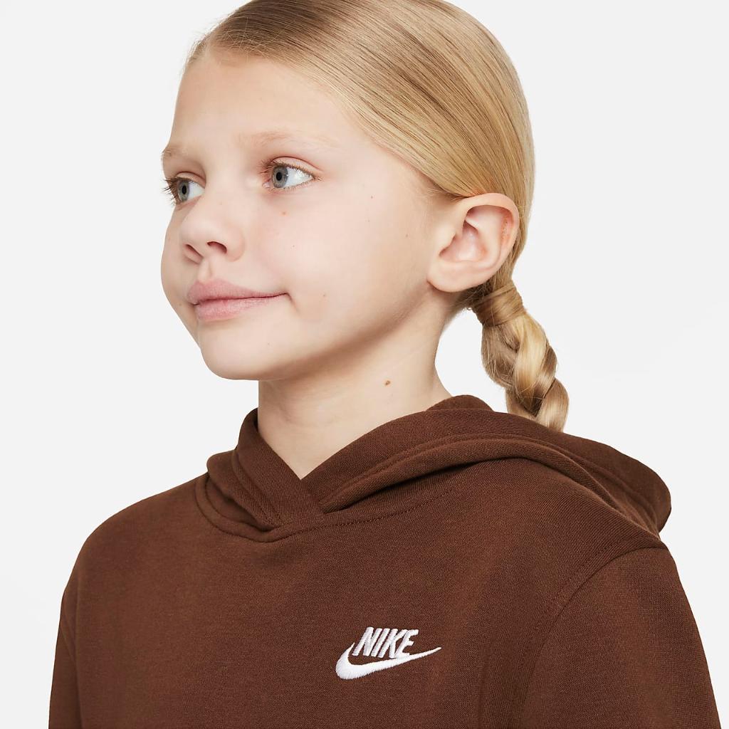 Nike Sportswear Club Fleece Big Kids&#039; Pullover Hoodie FD3000-259