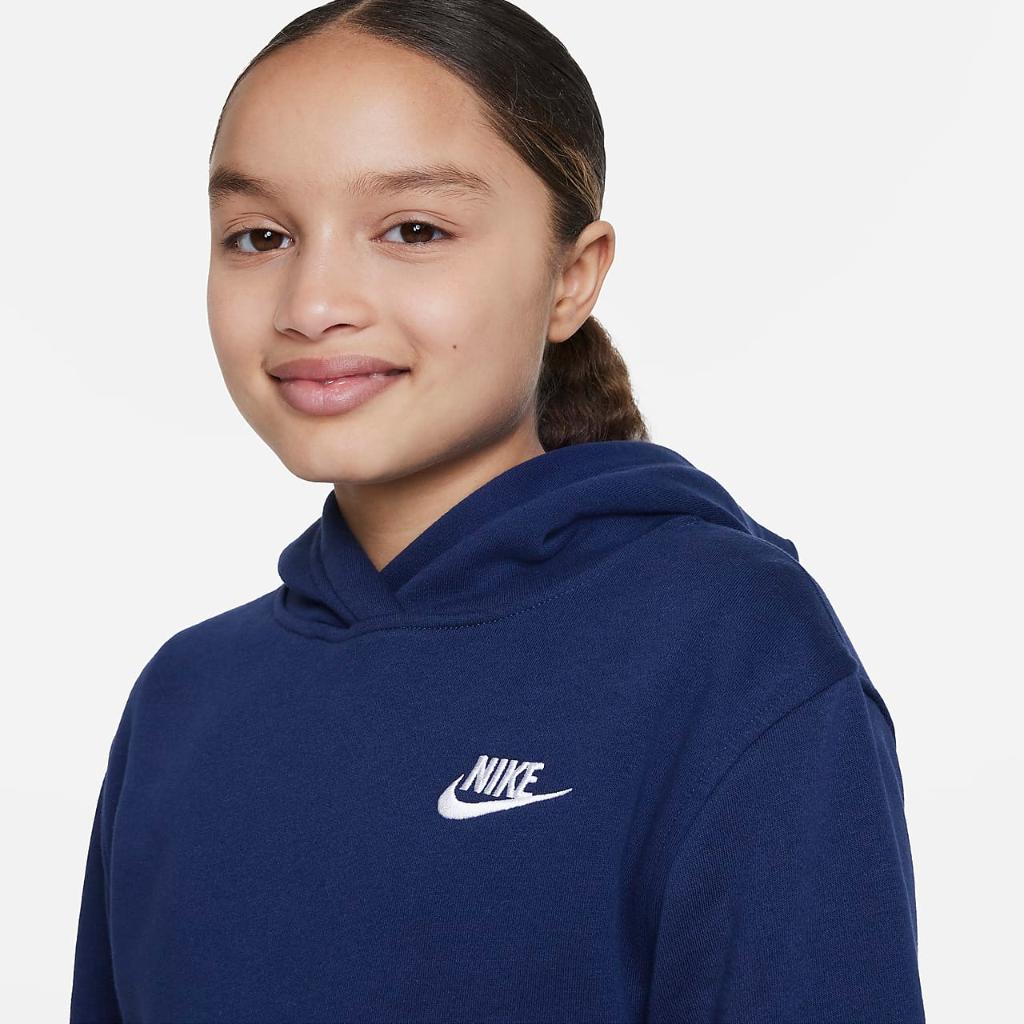 Nike Sportswear Club Fleece Big Kids&#039; Pullover Hoodie FD3000-410