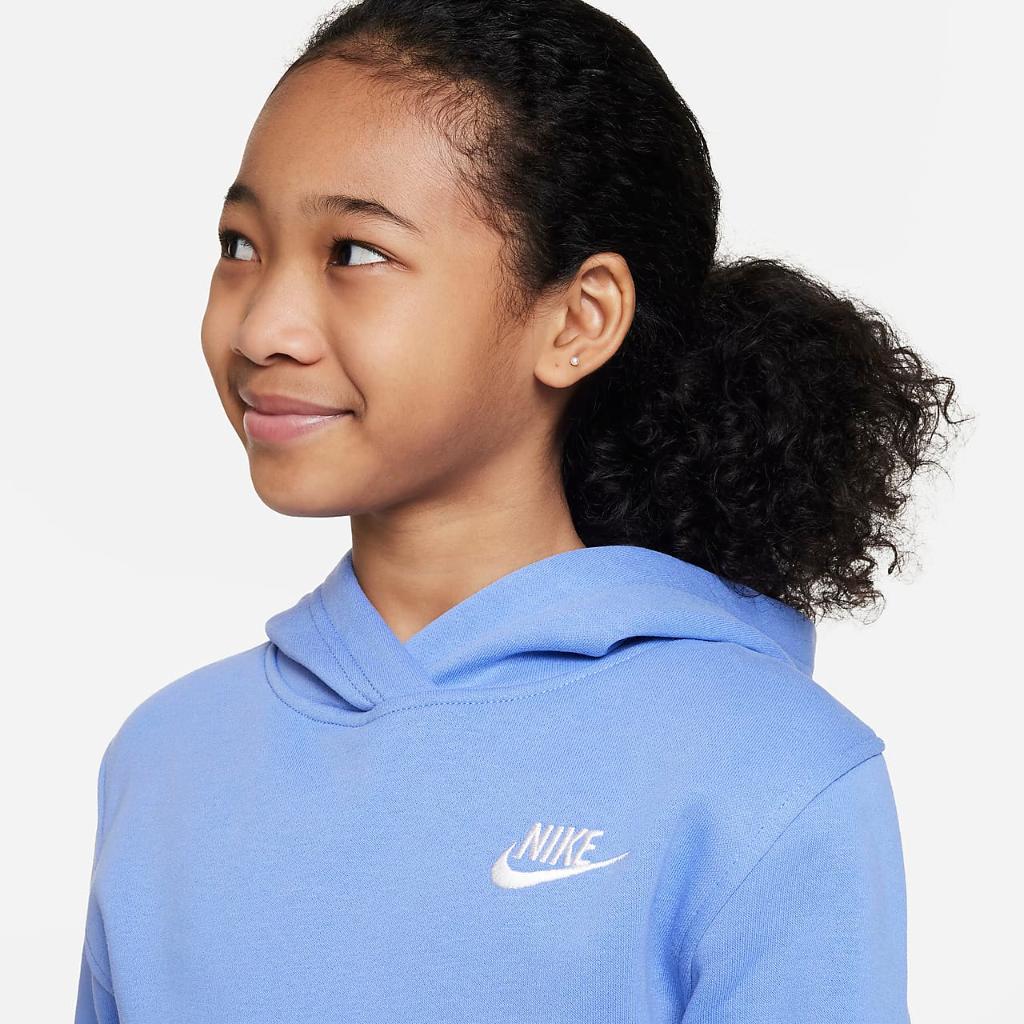 Nike Sportswear Club Fleece Big Kids&#039; Pullover Hoodie FD3000-450