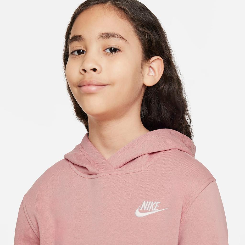 Nike Sportswear Club Fleece Big Kids&#039; Pullover Hoodie FD3000-618
