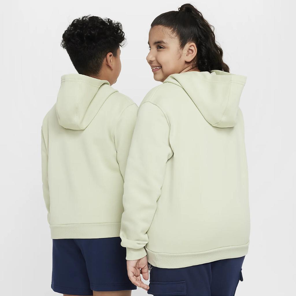 Nike Sportswear Club Fleece Big Kids&#039; Pullover Hoodie (Extended Size) FD3001-371