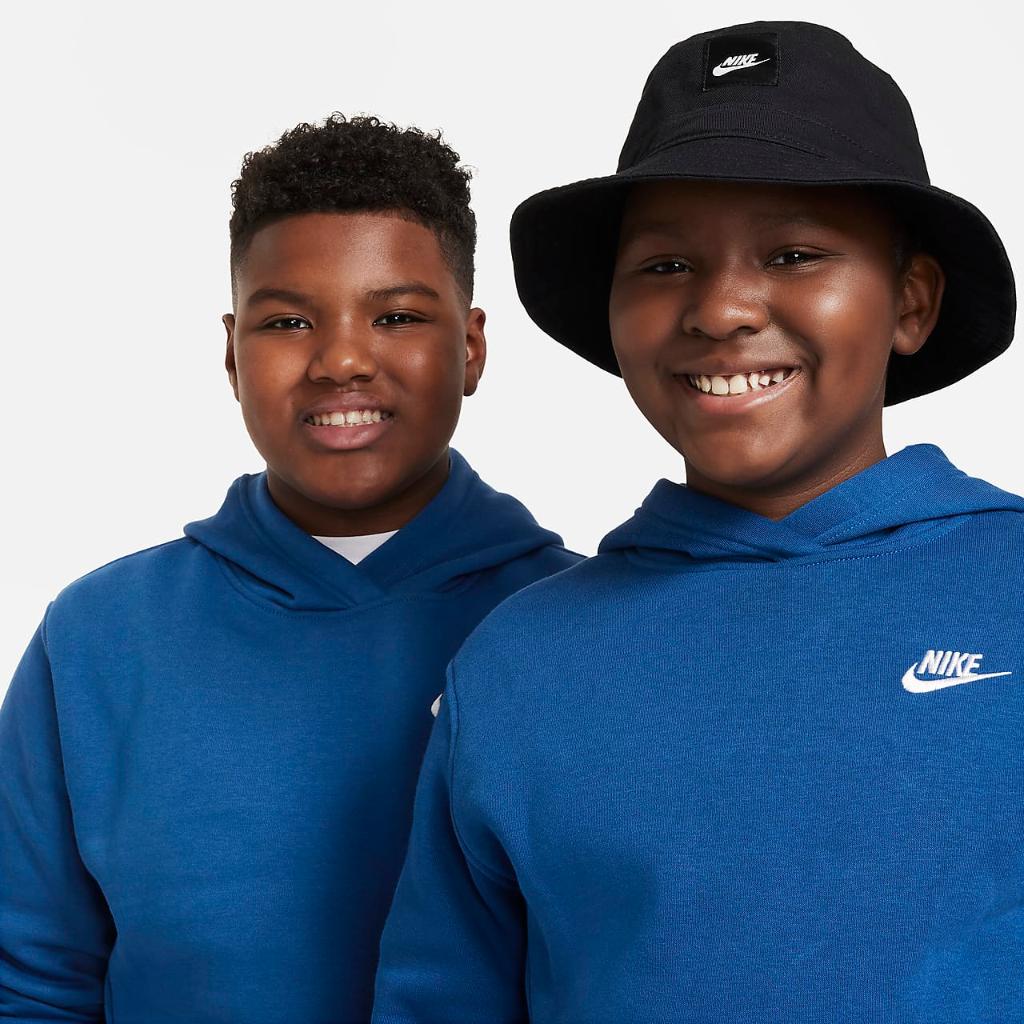 Nike Sportswear Club Fleece Big Kids&#039; Pullover Hoodie (Extended Size) FD3001-476