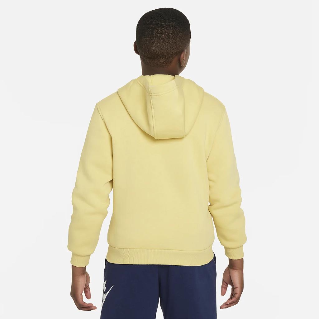 Nike Sportswear Club Fleece Big Kids&#039; Pullover Hoodie (Extended Size) FD3001-700