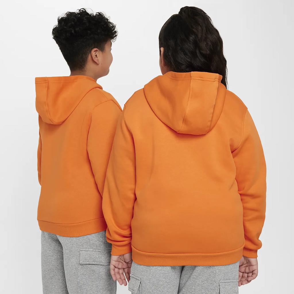 Nike Sportswear Club Fleece Big Kids&#039; Pullover Hoodie (Extended Size) FD3001-819