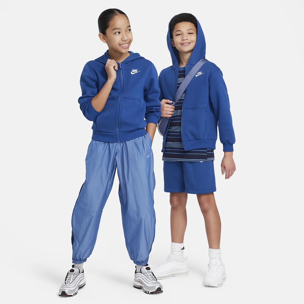 Nike Sportswear Club Fleece Big Kids&#039; Full-Zip Hoodie FD3004-476