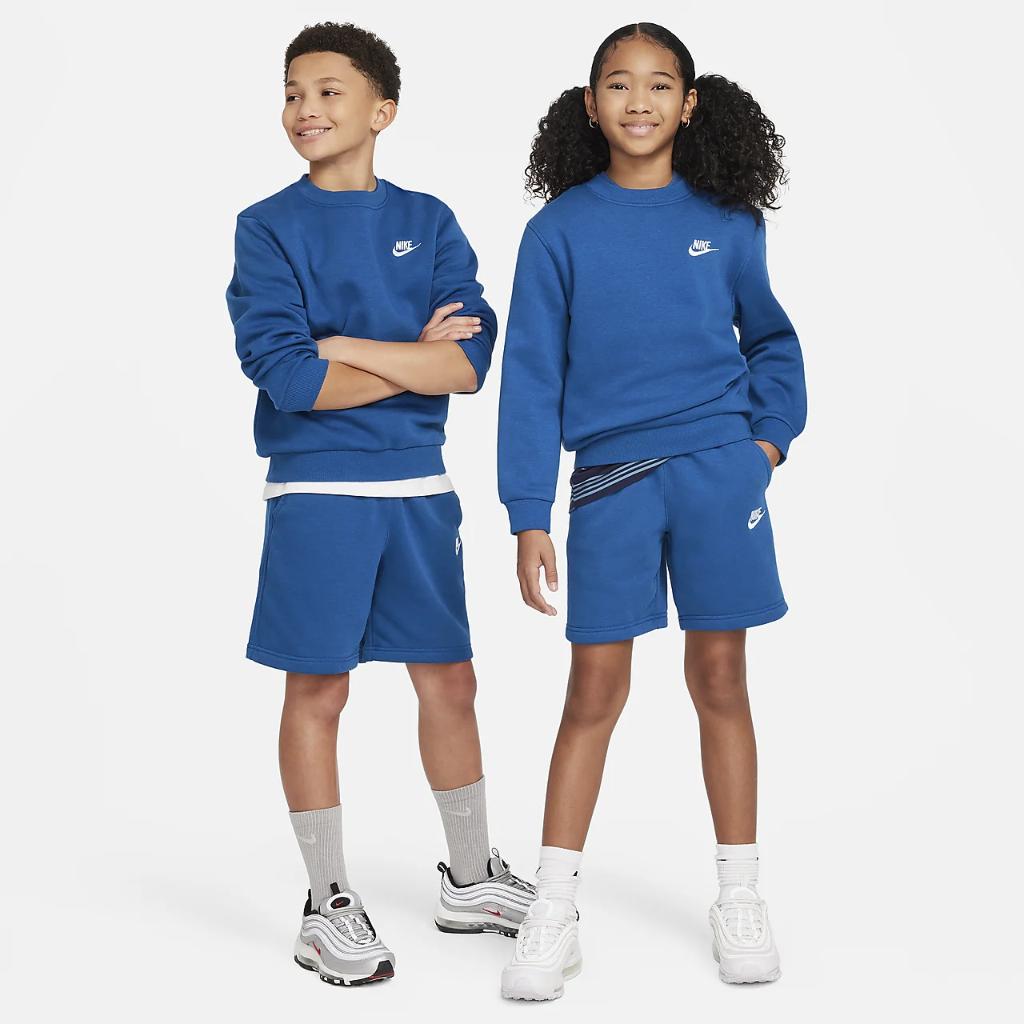 Nike Sportswear Club Fleece Big Kids&#039; Sweatshirt FD3006-476
