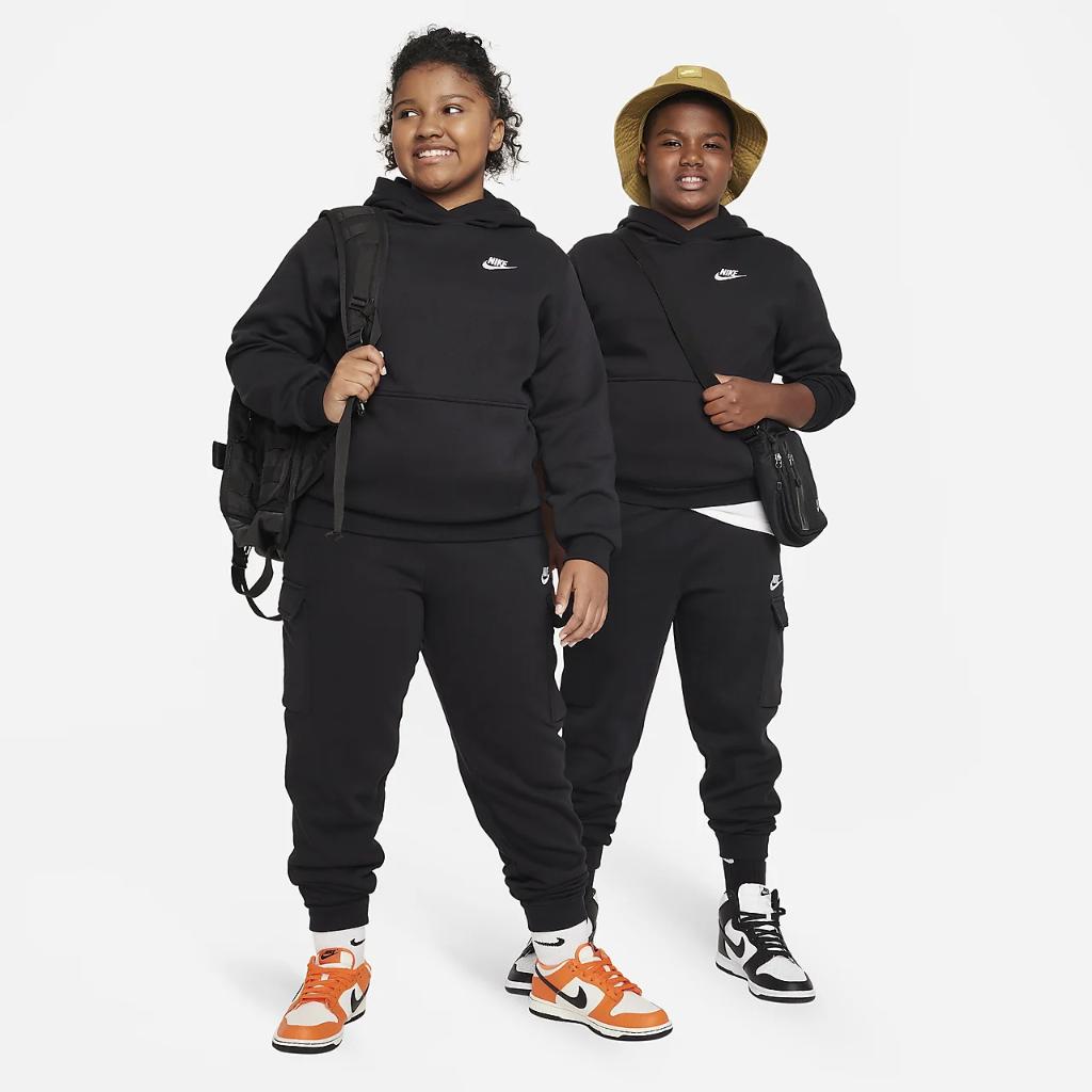 Nike Sportswear Club Fleece Big Kids&#039; Cargo Pants (Extended Size) FD3013-010