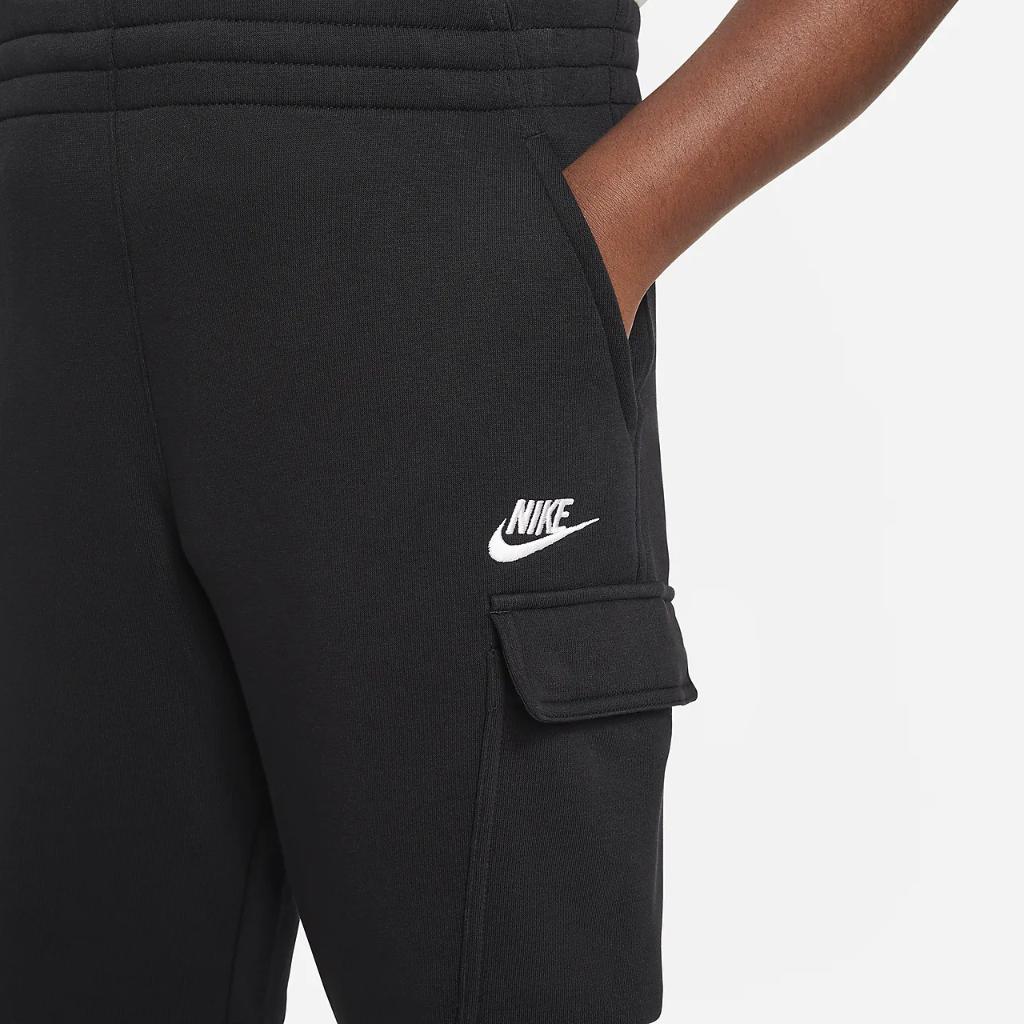 Nike Sportswear Club Fleece Big Kids&#039; Cargo Pants (Extended Size) FD3013-010